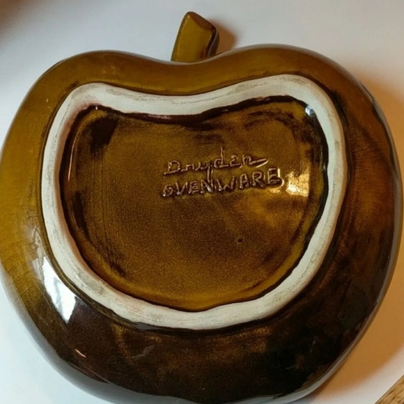 Vintage Dryden Pottery Apple Dish - Picture 8 of 8